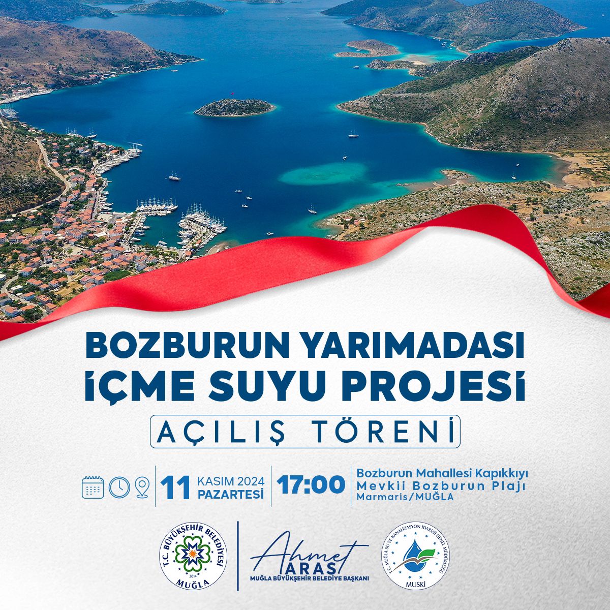 Bozburun İçme Suyu Projesi Açılış Töreni Yapılıyor